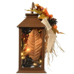 12" LED Lighted Fall Harvest Sunflower Lantern -Beauty Wreaths Shop dnat rah sk2533a 1 5 00189.1667517613