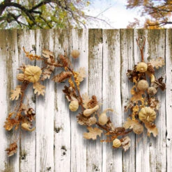 72" Pumpkin And Pinecone Artificial Garland -Beauty Wreaths Shop dnat rahv g060669a 05 88135.1667646211