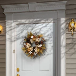 Pinenut Artificial Thanksgiving Wreath - 22-Inch, Unlit -Beauty Wreaths Shop dnat rahv y18809w 1 3 67351.1667577089