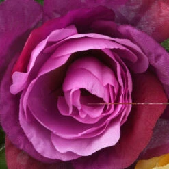 Purple And Yellow Flower Decorated Artificial Wreath - 18-Inch, Unlit -Beauty Wreaths Shop dnat ras 44199 1 2 55410.1667532741