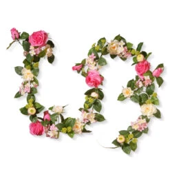 72โ Flower Decorated Artificial Garland