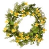 Yellow And Green Cosmos Flowers Artificial Wreath - 22-Inch, Unlit -Beauty Wreaths Shop dnat ras cdf5739w 1 1 40070.1667564786