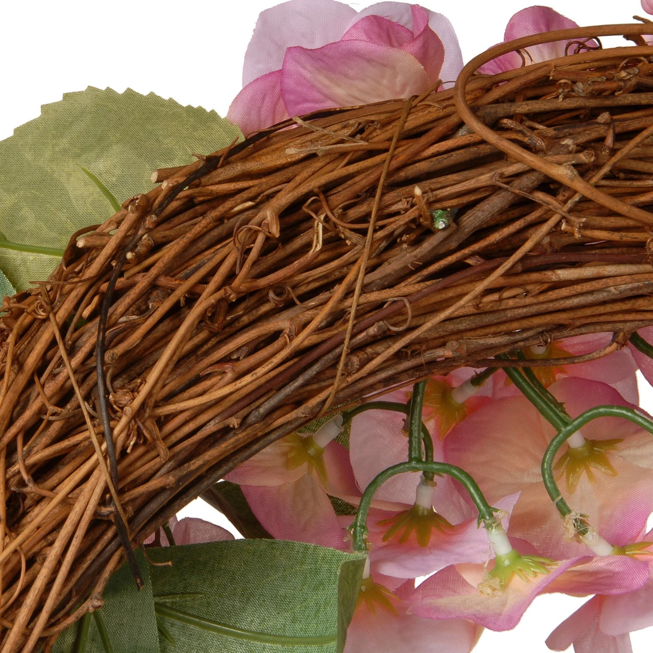 24" Pink Hydrangea Wreath 4 24" Pink Hydrangea Wreath - Image 2