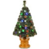 3' Pre-lit Potted Fiber Optic Medium Artificial Christmas Tree - Multicolor LED Lights -Beauty Wreaths Shop dnat szex7 158l 36 1 77551.1667574274