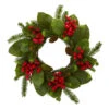 Magnolia Berry Pine Artificial Christmas Wreath, 19-Inch, Unlit -Beauty Wreaths Shop dnnl204266 1 38116.1681814532