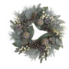 Berries, Pine Cones With Ornaments Artificial Christmas Wreath, 24-Inch, Unlit -Beauty Wreaths Shop dnnl204609 1 20841.1681814346