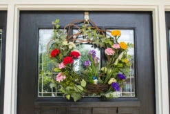 Green Decorative Spring Floral Wreath, 22-Inch -Beauty Wreaths Shop dnnl204988 6 39705.1681814179