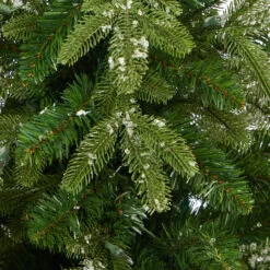 3.5' Pre-Lit Potted Snowed Teton Fir Artificial Christmas Tree, Clear Lights -Beauty Wreaths Shop dnnl20t2247 rd 5 89421.1681023937