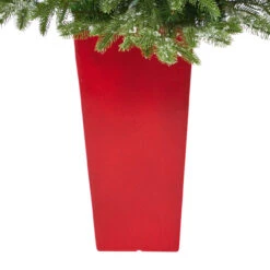 3.5' Pre-Lit Potted Snowed Teton Fir Artificial Christmas Tree, Clear Lights -Beauty Wreaths Shop dnnl20t2247 rd 6 21918.1681023938