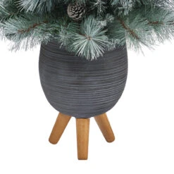 3.5’ Pre-Lit Potted Columbia Pine Artificial Christmas Tree, Clear Lights -Beauty Wreaths Shop dnnl20t2275 6 39464.1681023938