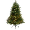 5’ Pre-Lit Flocked North Carolina Fir Artificial Christmas Tree, Warm White Lights -Beauty Wreaths Shop dnnl20t3337 1 99107.1680557236