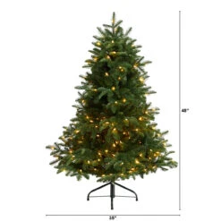 5’ Pre-Lit Flocked North Carolina Fir Artificial Christmas Tree, Warm White Lights 15 5’ Pre-Lit Flocked North Carolina Fir Artificial Christmas Tree, Warm White Lights -Beauty Wreaths Shop dnnl20t3337 6 33021.1680557239