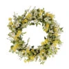 30" Yellow And Green Puleo International Artificial Dogwood And Daisy Floral Spring Wreath -Beauty Wreaths Shop dpul 1288 w30 75873.1667578884