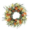 24" Vibrant Puleo International Artificial Dogwood And Poppy And Daisy Floral Spring Wreath -Beauty Wreaths Shop dpul 1394 w24 99515.1668756755