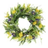 Yellow And Purple Faux Twig Spring Mixed Floral Wreath - 24-Inch, Unlit -Beauty Wreaths Shop dpul 305 dw0621 24 1 99994.1667563207