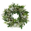 Green And White Daisy Faux Twig Spring Mixed Floral Wreath - 24-Inch, Unlit -Beauty Wreaths Shop dpul 305 dw0622 24 1 27656.1667563206