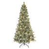 7.5' Pre-lit Medium Pine Artificial Christmas Tree – Warm White LED Lights -Beauty Wreaths Shop dpul cbfg t75mg40lw5 1 77623.1667535505