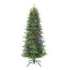 7.5' Pre-Lit Slim Fraser Fir Artificial Christmas Tree, Multi-Color Lights -Beauty Wreaths Shop dpul ffsl 75qrgbl3 1 57361.1668756775