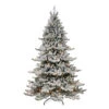 7.5' Pre-Lit Medium Flocked Spruce Silver Crown Artificial Christmas Tree, Clear Lights -Beauty Wreaths Shop dpul rmsfscp 75c7 1 23265.1667544691