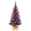 3' Pre-Lit Purple Artificial Christmas Tree With Clear Lights -Beauty Wreaths Shop dpul st9612 30c05 pp 1 31482.1667535510