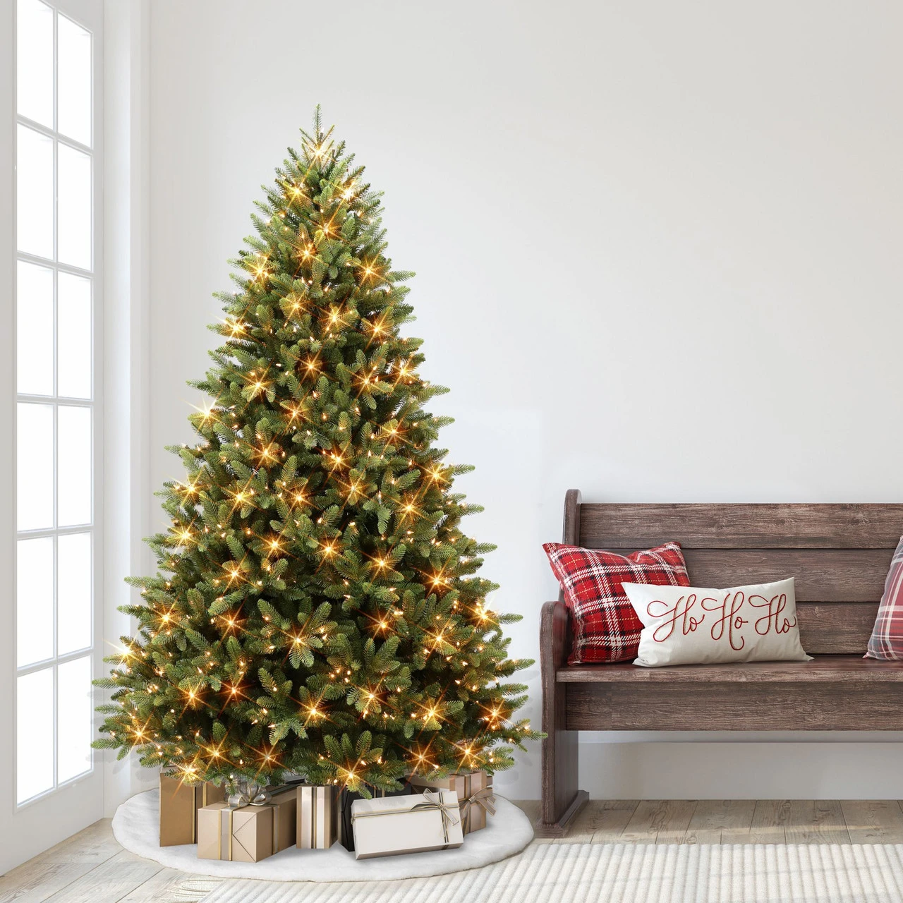 6.5' Pre-lit Westford Spruce Artificial Christmas Tree, Clear Lights 4 6.5' Pre-lit Westford Spruce Artificial Christmas Tree, Clear Lights - Image 2