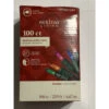 100-Count Multi Color Mini Christmas Light Set, 20.6 Ft Green Wire
