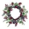 Pinecone And Berries Christmas Holly Wreath, Green 20-Inch -Beauty Wreaths Shop dtpac g6554zu 99431.1667666293