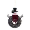 23.5" Red And Black Foam Christmas Snowman With Scarf Wreath -Beauty Wreaths Shop dtpac g6696zu 17316.1667663555