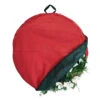 30" Red Unique Christmas Wreath Storage Bag With Direct Suspend -Beauty Wreaths Shop dvlc sb 10154 rs 1 69495.1686180047