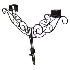 24" Antler Black Decorative Adjustable Wreath Hanger -Beauty Wreaths Shop dvlc v 10909 blk 004 98062.1667604796