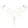 24" Ivy White Decorative Adjustable Wreath Hanger -Beauty Wreaths Shop dvlc v 10958 wht 001 85050.1669806127