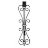 19.5" Black Decorative Adjustable Wreath Hanger