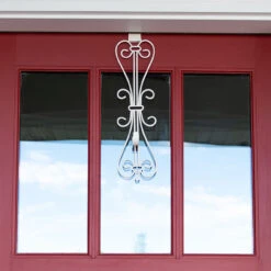 19.5" White Unique Adjustable Christmas Wreath Hanger -Beauty Wreaths Shop dvlc v 20537 wht 008 39192.1667557003