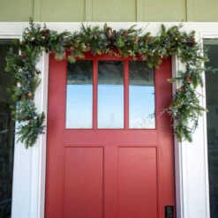 9' Battery Operated Green Rustic White Berry LED Artificial Christmas Garland - Warm Clear Lights -Beauty Wreaths Shop dvlc v 20686 003 97862.1667533494