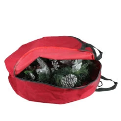 36" Red And Black Zip Up Christmas Wreath Storage Bag -Beauty Wreaths Shop dyno 11536 206 3 30966.1667536191