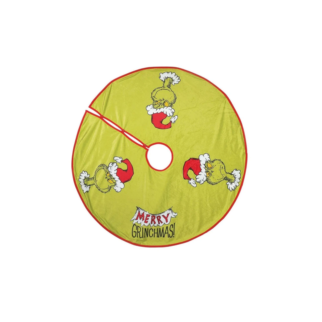 Enesco The Grinch Hooded Christmas Tree Skirt 3 Enesco The Grinch Hooded Christmas Tree Skirt