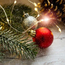 100 Warm White LED Micro Fairy Lights - 16.25 Ft Copper Wire -Beauty Wreaths Shop fairylights ballornament 94348.1671319094