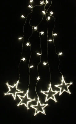100 Clear LED Star Window Curtain Christmas Lights - 3.3 Ft Clear Wire -Beauty Wreaths Shop g0rqrwb0abuugetwlfjht6rvl10oagml 14283.1667536496