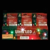 24 Battery Operated Multi-colored LED Christmas Lights - 7 Ft Green Wire