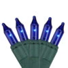 100-Count Blue Mini ConstantON Christmas Light Set, 41.2 Ft Green Wire -Beauty Wreaths Shop ge 704274 1 34417.1667663062