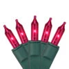 Set Of 50 Pink Perm-O-Snap Mini Christmas Lights - 24.75 Ft, Green Wire 2 Set Of 50 Pink Perm-O-Snap Mini Christmas Lights - 24.75 Ft, Green Wire -Beauty Wreaths Shop gki 100027983 1 95005.1667685980