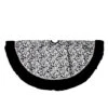 48" Black And Silver Metallic Flourish Christmas Tree Skirt With Venetian-Style Ruffled Trim -Beauty Wreaths Shop gwrwj1si9u1zisphngfgr0yco8her72v 17907.1667533623