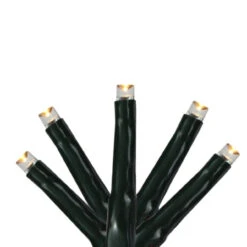 200 Warm White Multi-Function LED M5 Mini Christmas Lights - 20.5 Ft Black Wire -Beauty Wreaths Shop hofert203648 32 03 65643.1667536177