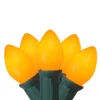 25-Count Orange Opaque C7 Christmas Light Set, 24ft Green Wire -Beauty Wreaths Shop hofert 0841 06 1 77936.1667536187