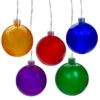 5 Count Multi-Color LED Globe Icicle Christmas Light Set -Beauty Wreaths Shop hofert 4680 38103.1667535744