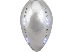 64 Warm White LED Silver Falling Ornament Christmas Lights - Clear Wire -Beauty Wreaths Shop hofert 4906 10 2 78874.1667489809