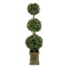 4.5' Pre-Lit Frosted Triple Ball Artificial Topiary Tree In Decorative Pot - Clear Lights -Beauty Wreaths Shop hw2vhjqvmp561dskzao74wcw9etgcjns 59856.1667657693