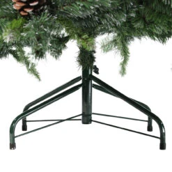 6.5' Full Snowy Delta Pine With Pine Cones Artificial Christmas Tree, Unlit -Beauty Wreaths Shop ietdbevjiidyvbem7613arvrwlgd73w2 70756.1683238456