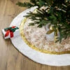 48" White And Gold Snowflake Christmas Tree Skirt -Beauty Wreaths Shop l92555 t51561 18452.1688067720