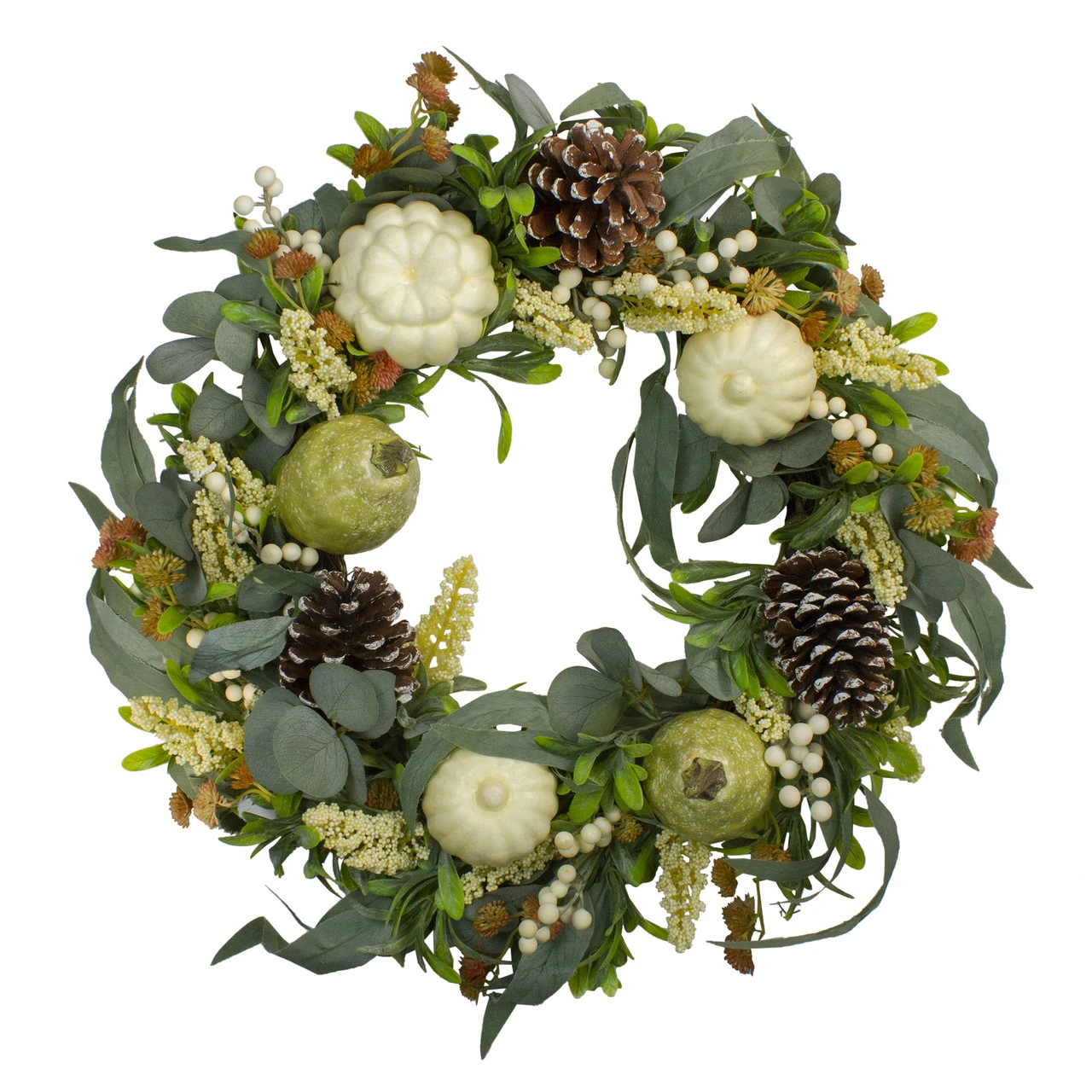 Gourds And Foliage Artificial Thanksgiving Wreath - 24-Inch, Unlit 3 Gourds And Foliage Artificial Thanksgiving Wreath - 24-Inch, Unlit